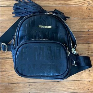 Black and gold Steve Madden backpack